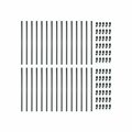 Nuvo Iron CONTRACTOR VALUE PACK - 26 in LONG x 3/4 in DIAMETER BLACK GALVANIZED STEEL ROUND BALUSTERS CR26